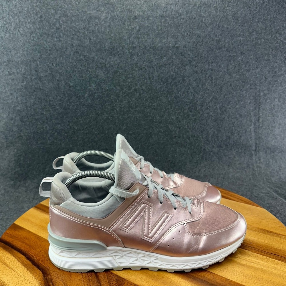 New Balance 574 Sport Running Shoes Womens Size 9B Pink Gray